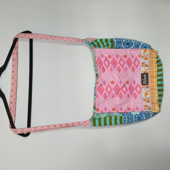 Matilda Jane PLATINUM Messenger Crossbody Bag Geometric Stripes Colorful Boho - Picture 2 of 6